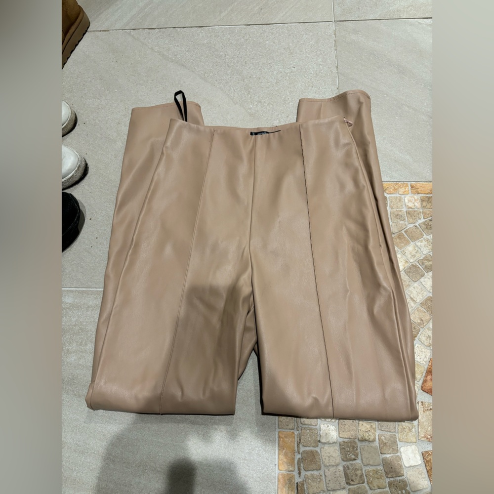 Leather dress pants